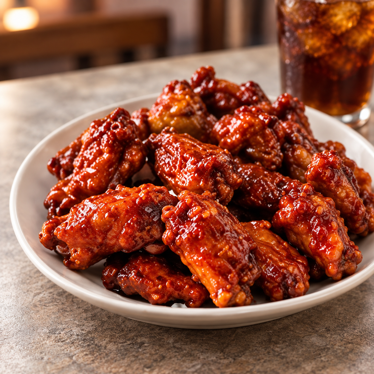 Ocean Park sauced wings